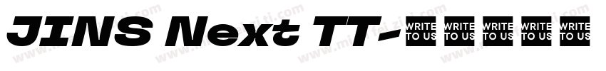 JINS Next TT字体转换